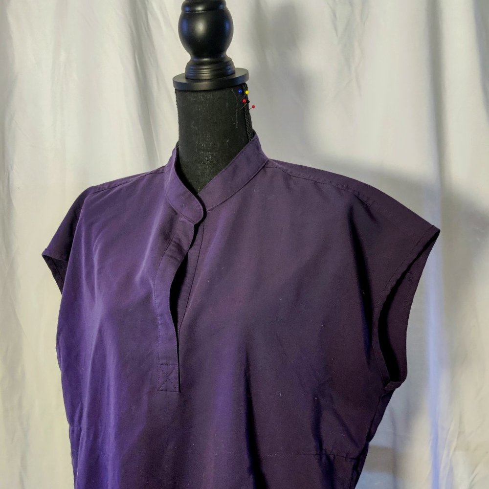 Figs scrub set- Purple Shadow (L) Top Only